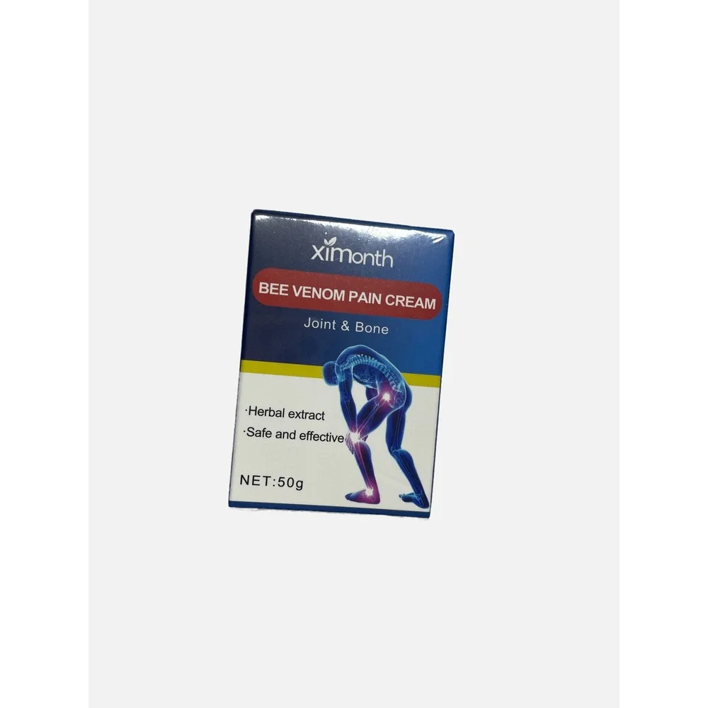 Ximonth Bee Venom Pain Cream Unisex 50g Blue Herbal Joint Bone Relief Ointment